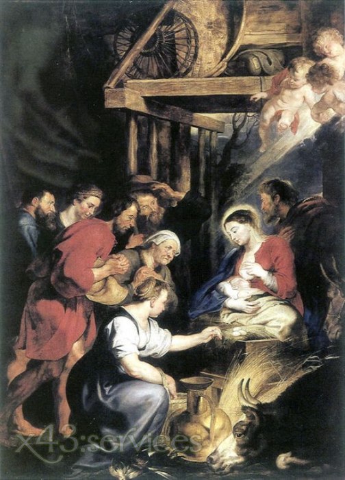 Peter Paul Rubens - Anbetung der Hirten - Adoration of the Shepherds 4 - zum Schließen ins Bild klicken